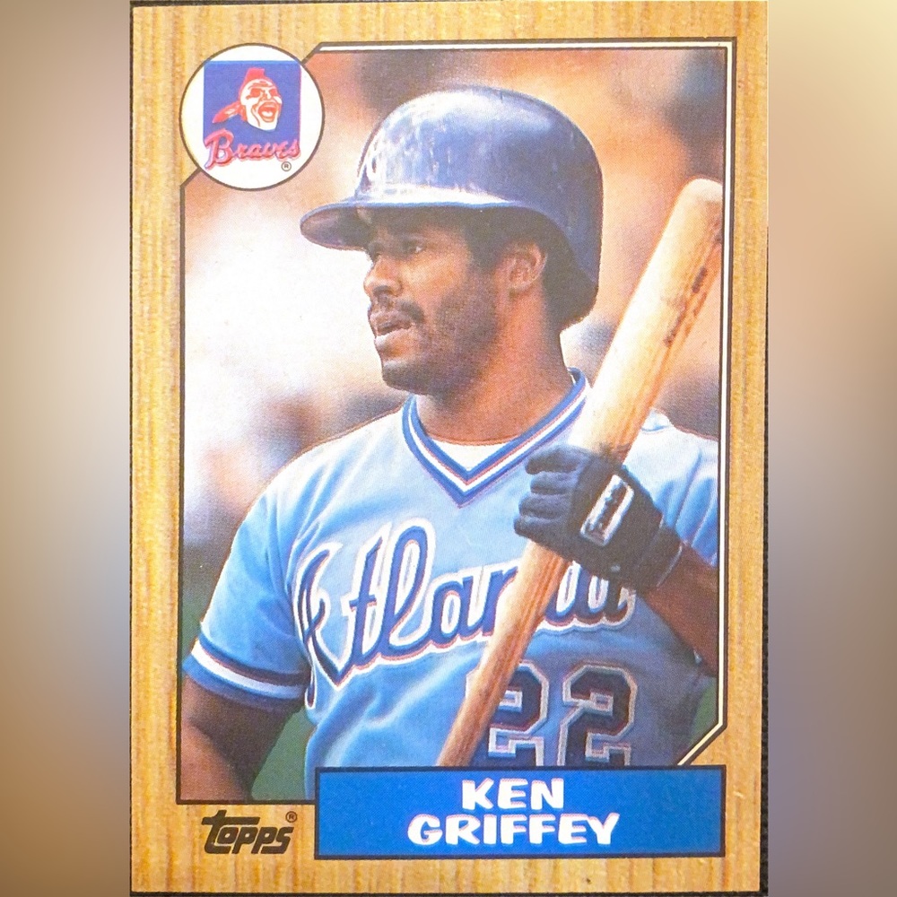 1987 Ken Griffey Sr. Atlanta Braves Baseball Card